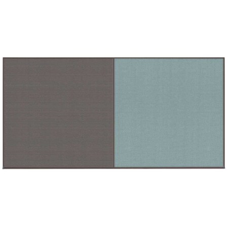 United Visual Products Enclosed Corkboard, 1 Door, 72"x36", 4" Fra UV3411-BLACK-CORK